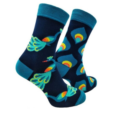 Dámské nestejné ponožky Peacock Long