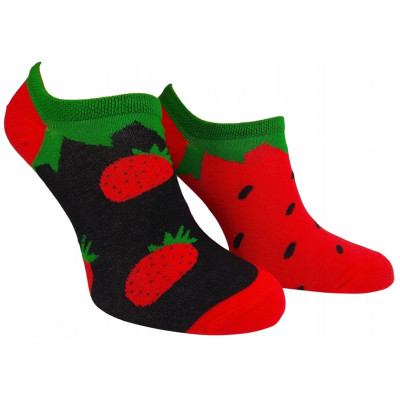 Veselé nerovnaké ponožky Som Jahoda K