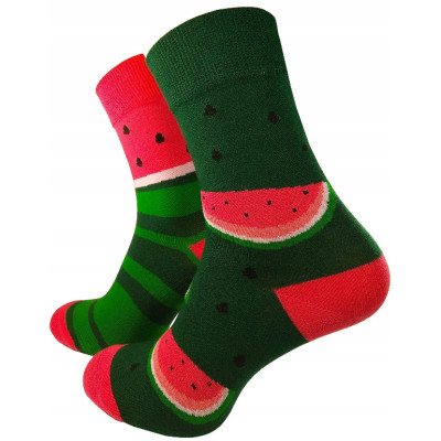 Dospelé nerovnaké ponožky Melon Long