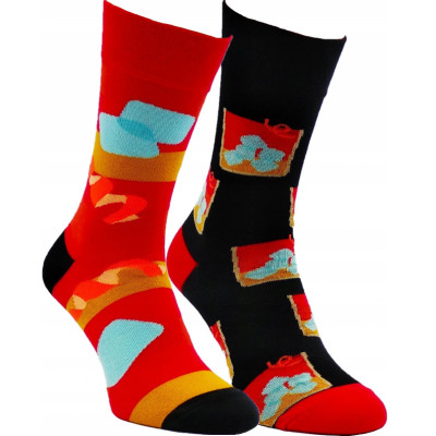 Dospelé nerovnaké ponožky Negroni Long