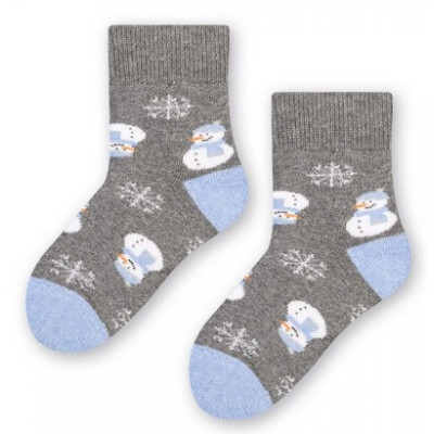 Detské froté ponožky Snehuliačik