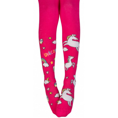 Dievčenské pančuchy Jednorožce a dúhy