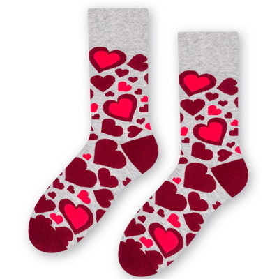Pánske ponožky Veľké srdiečka P