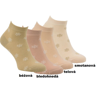 Dámské ponožky Blumen short