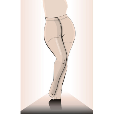 Dámské nadměrné punčochy PlusSize 20 DEN