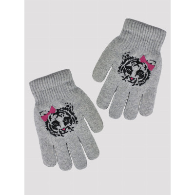 Dievčenské pletené rukavice RZ023 Tiger