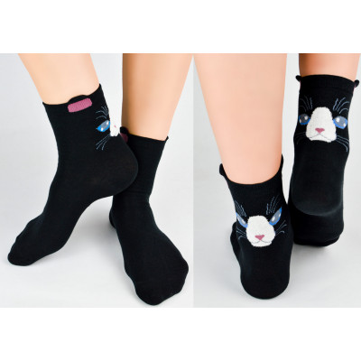 Dievčenské ponožky Mačička SB156