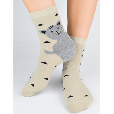 Dívčí ponožky s kočičkou SB159