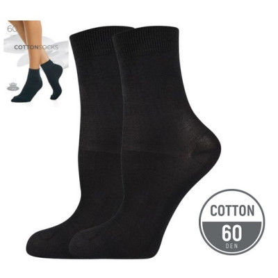 Dámské ponožky s bavlnou Cottonsocks 60 DEN