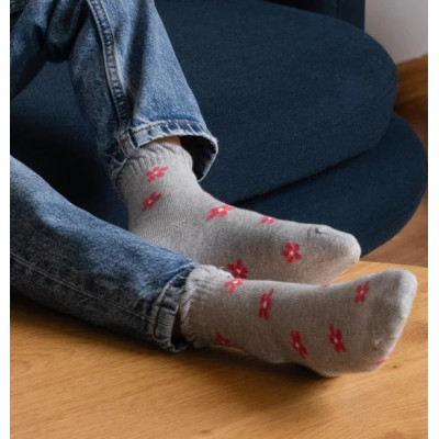 Dívčí ponožky Růžové květinky